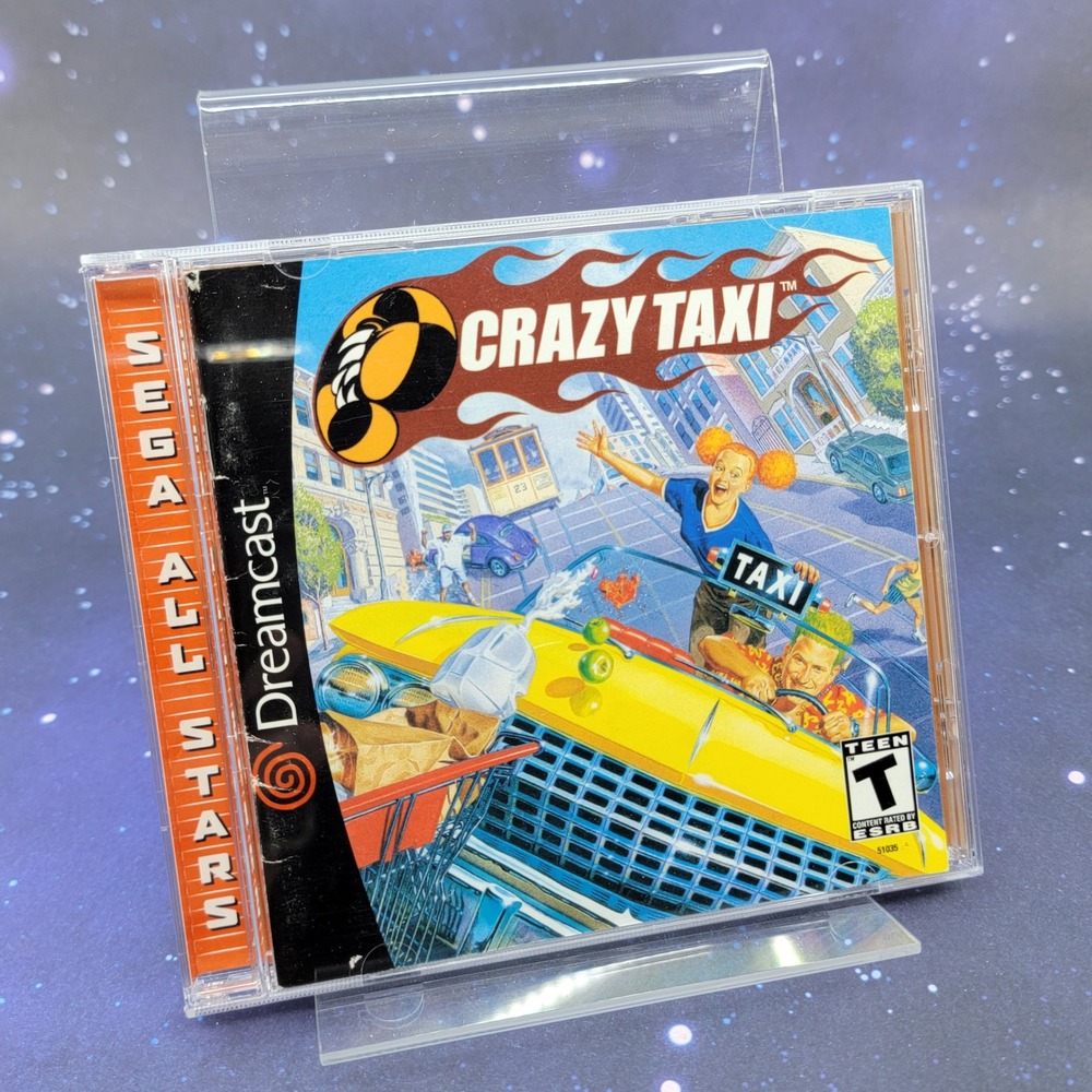 CASE & MANUAL ONLY - Crazy Taxi Sega All Stars Dreamcast No Game 51035